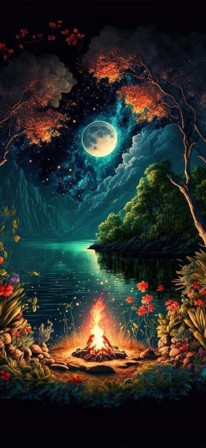 Bellísima imagen de un posible paisaje de los mundos de la mitología celta.