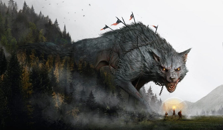 Imagen completa de la portada de El hambre de los dioses.