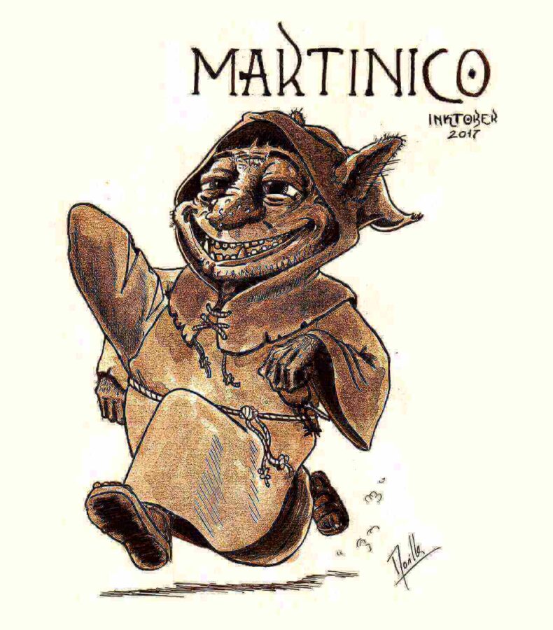 Martinico creado para el Inktober por Tinta a tientas @itnasmorilla