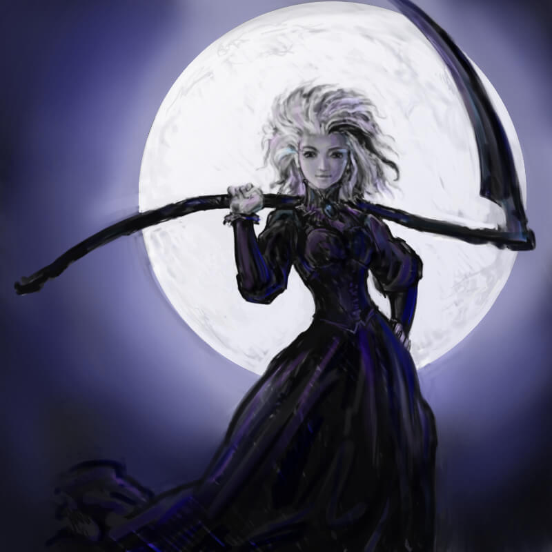 Ilustración de Susan, nieta de la muerte.