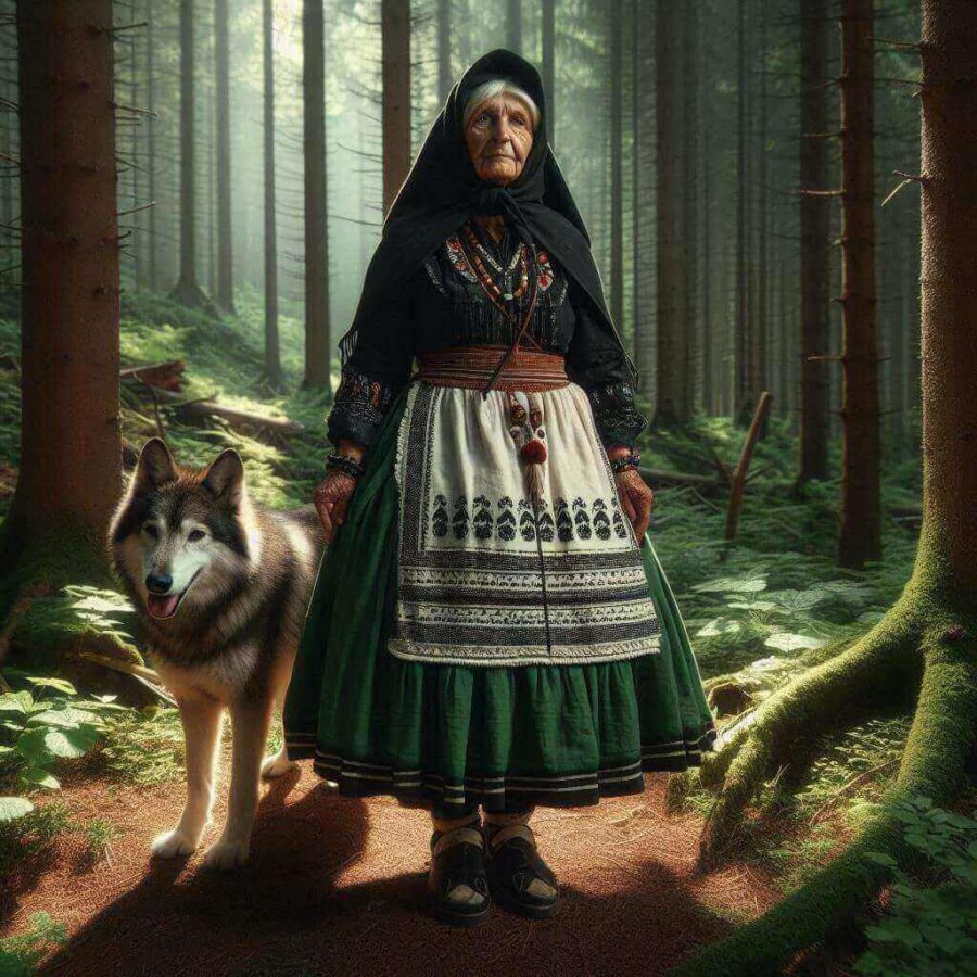La Vieja del Monte. Imagen generada por IA. 