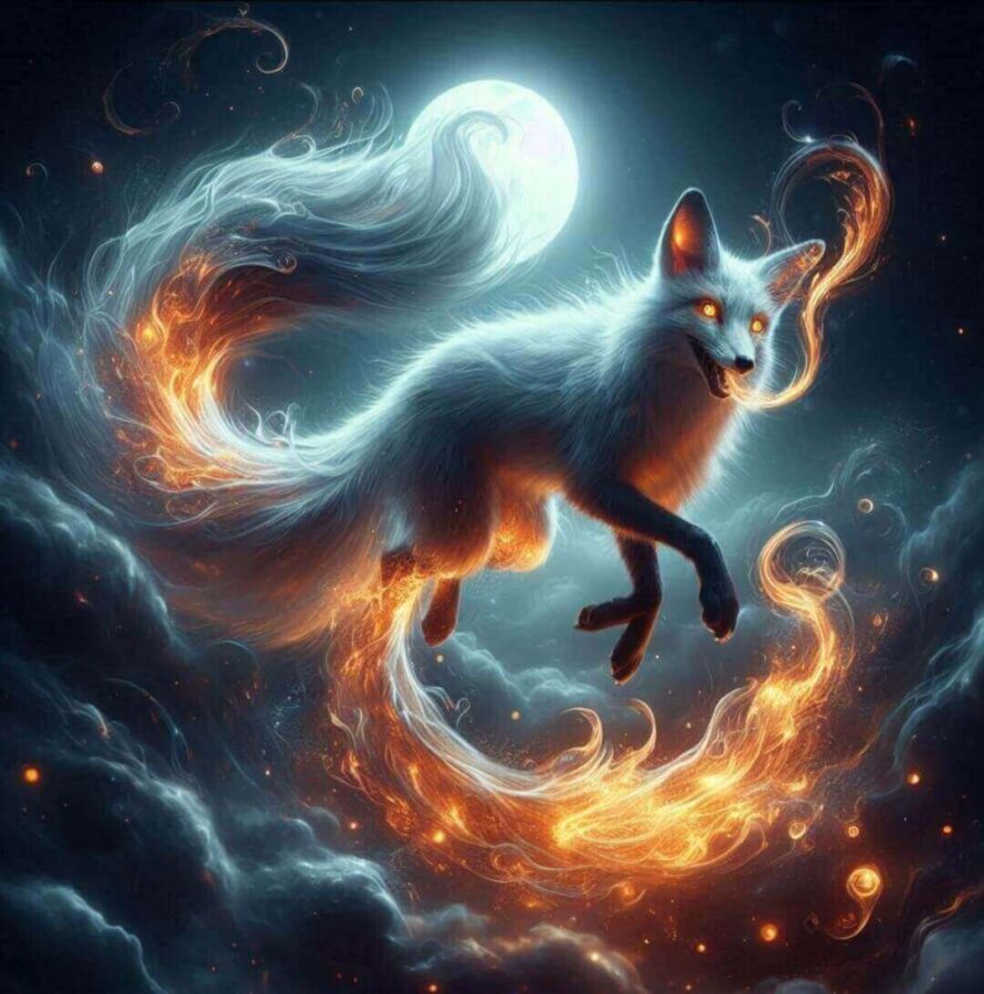 Raposa do aire. Imagen generada por IA 
