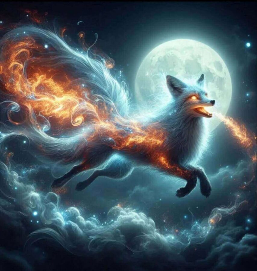 Raposa do aire. Imagen generada por IA 