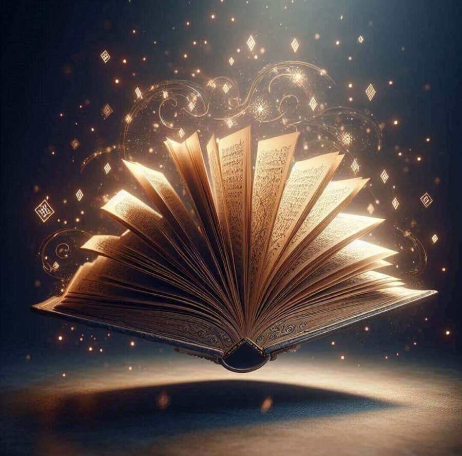 El leabhar, uno de los utensilios más importantes de la Reescritura de la realidad. 