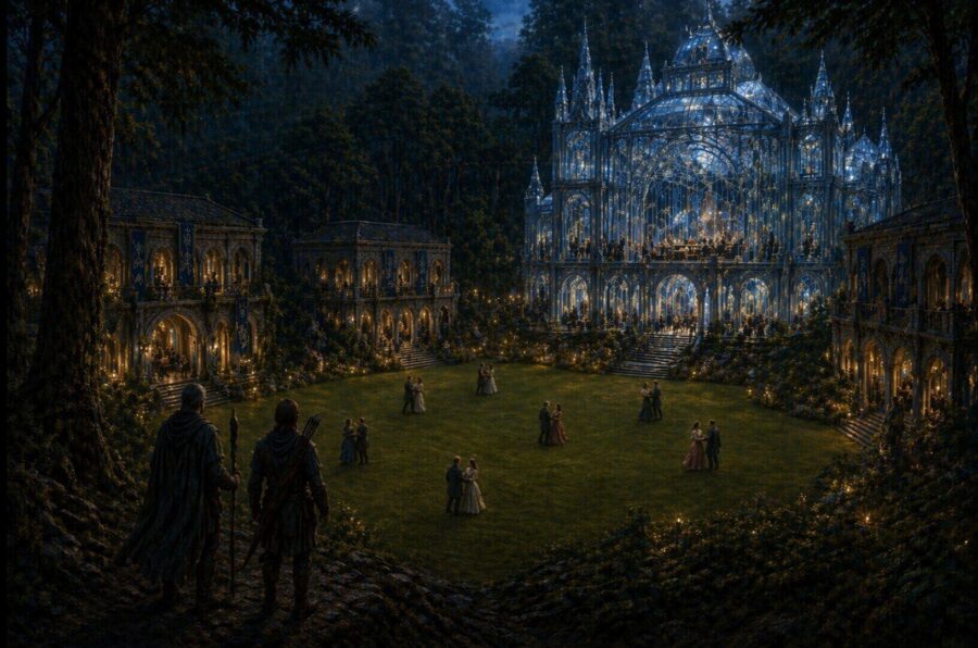 El claro del palacio de cristal en Iliddiam sobre Iliddiam. 