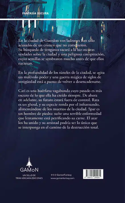 Contraportada de La plegaria de la calle. 