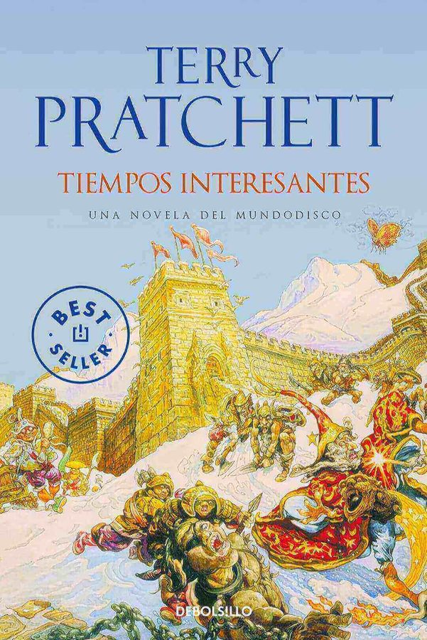 Portada de Tiempos interesantes, de Terry Pratchett